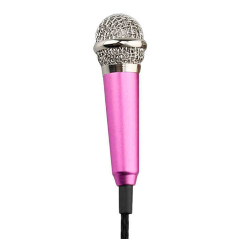 Micro mini hát Karaoke trên điện thoại ( màu hồng ) 