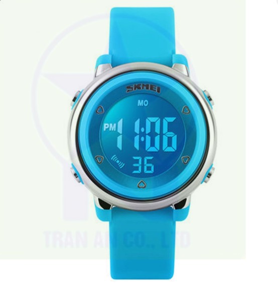 Đồng hồ trẻ em dây cao su Skmei 1100 (Xanh dương)