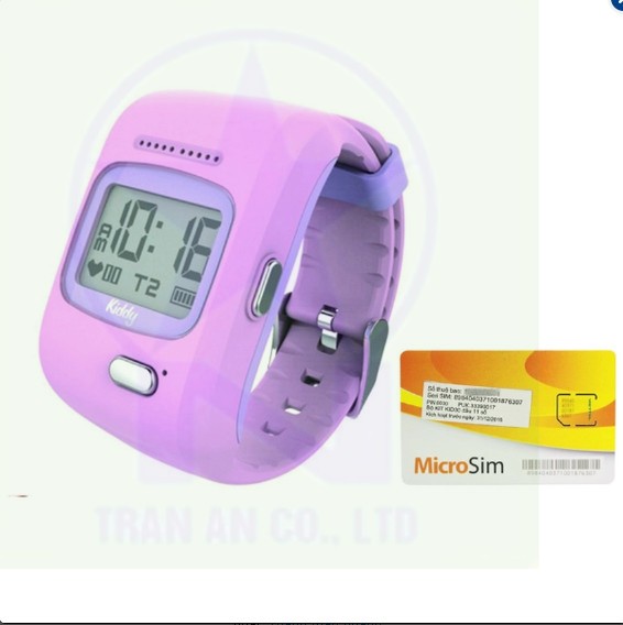 Đồng hồ định vị GPS trẻ em Kiddy Viettel (Hồng) + Sim kid30